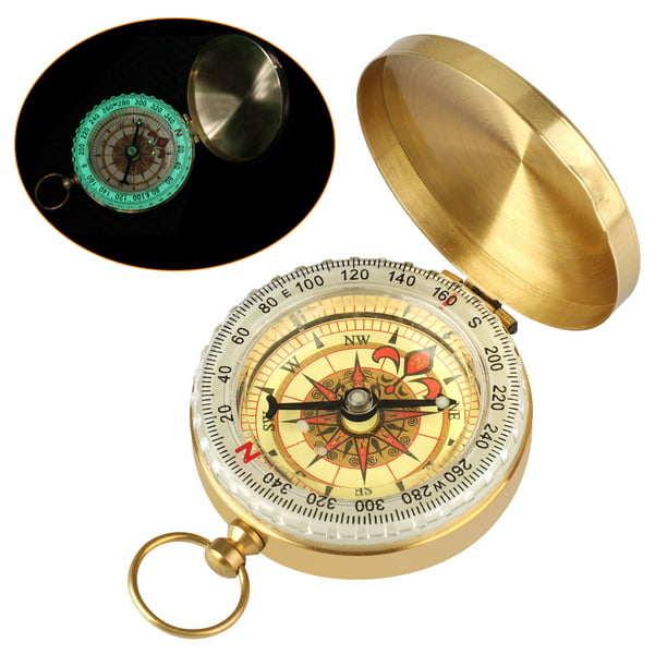 Shakeproof Portable Compass with Red Copper Plated Outdoor Camping Hiking 
